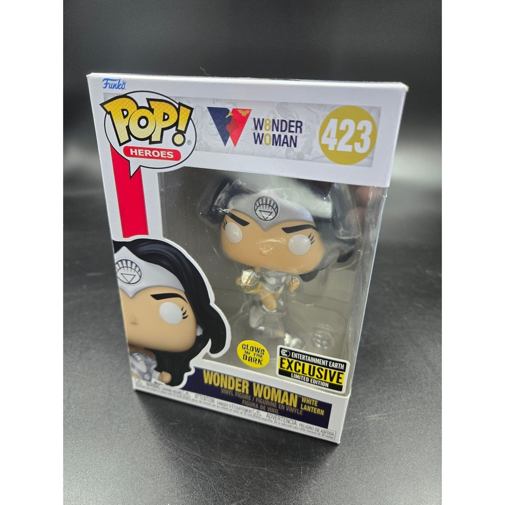 Funko Pop Heroes Wonder Woman White Lantern 423 Glow in the Dark EE Exclusive